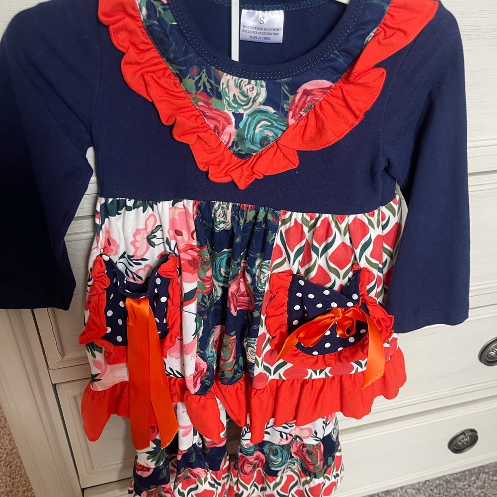 Three piece toddler bell bottom outfit with head band